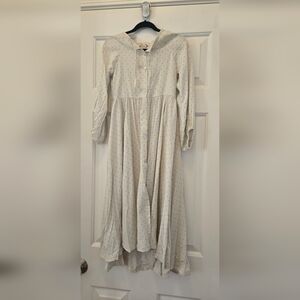 NWT Joyfolie Cream Polka Dot Kids Casual Dress